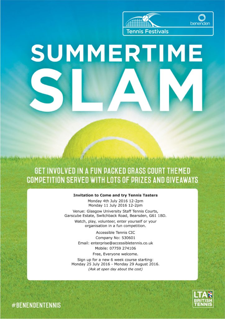 Summer time slam - poster with text