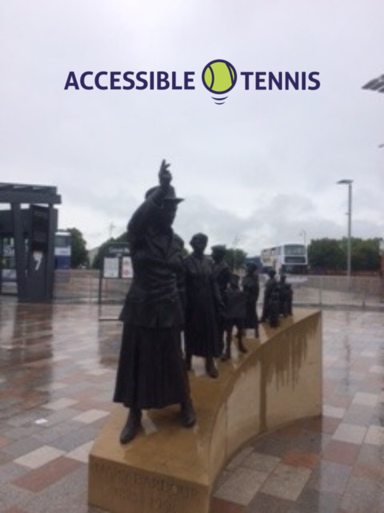 The Mary Barbour statue just outside Govan subway station